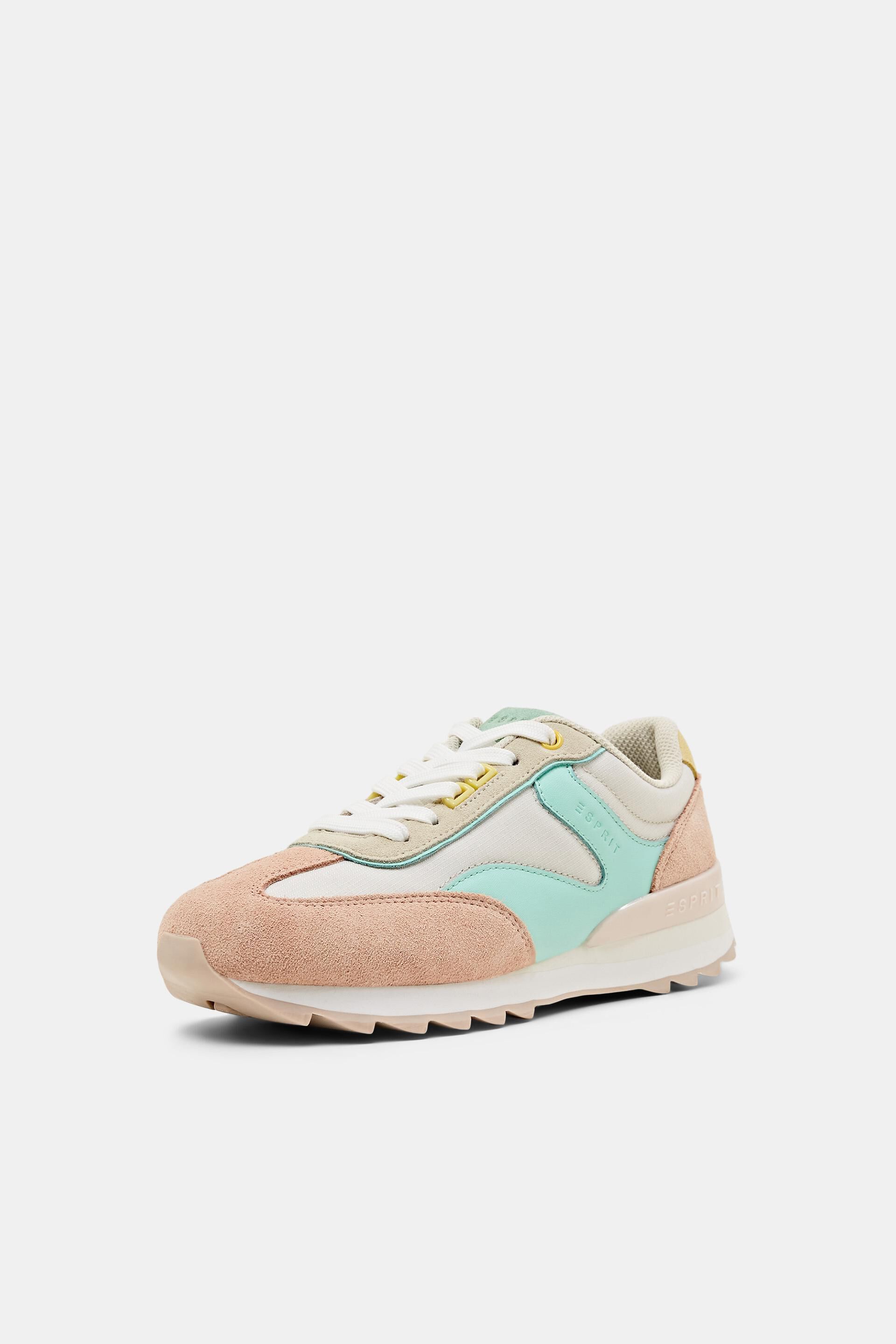 Sneakers multicolores en cuir véritable
