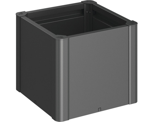 Klassiek verhoogd bed, Biohort Belvedere Mini plantbed, maat 50 (53 x 53 x 45 cm), donkergrijs