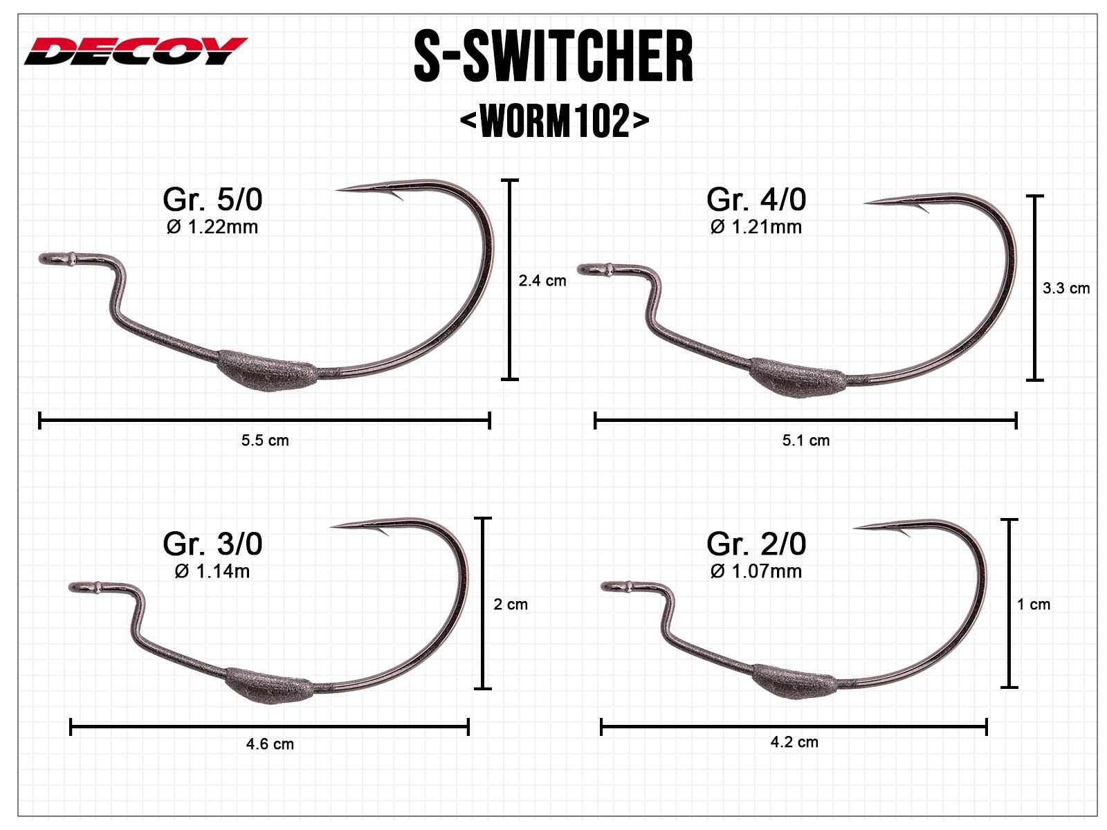 S-Switcher Worm102 - Gr. 5/0 (2.2g)