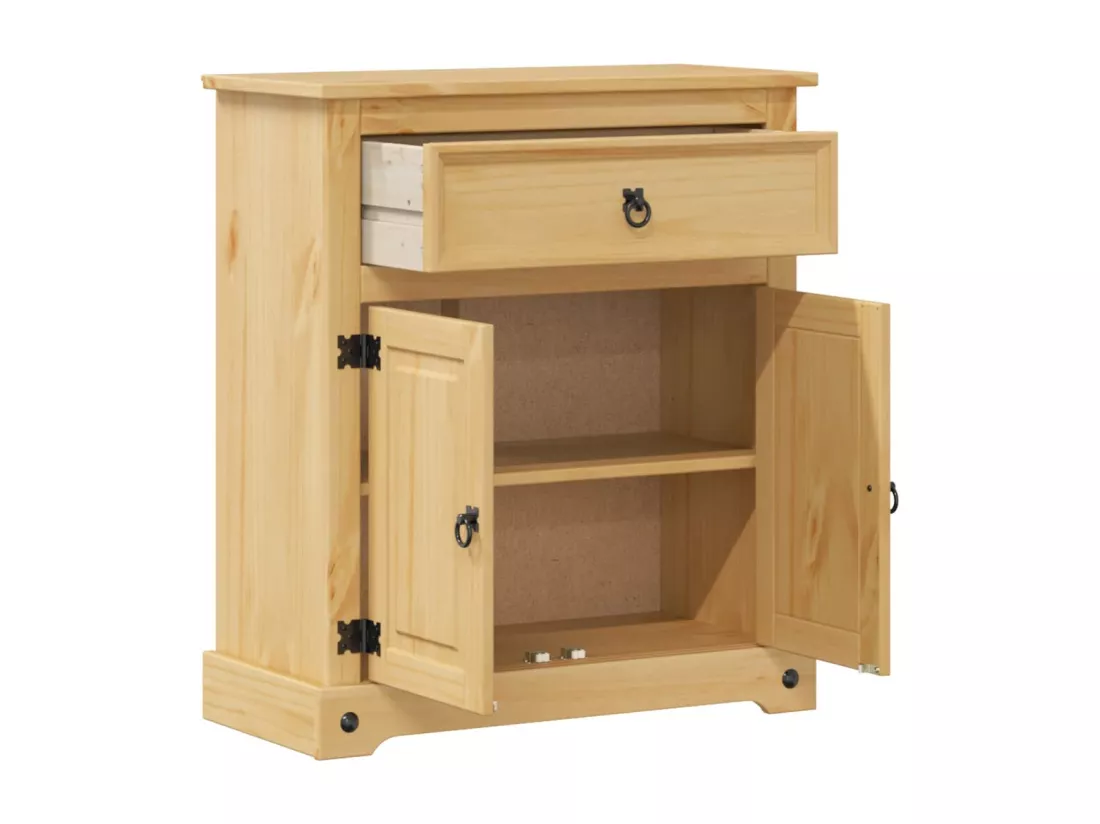 Armoire de salle de bain Corona 70x33x80 cm bois de pin massif