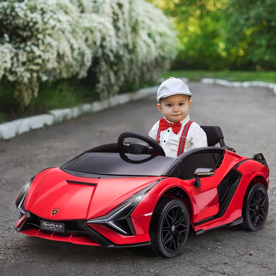 HOMCOM Kinder Elektroauto mit Fernbedienung rot