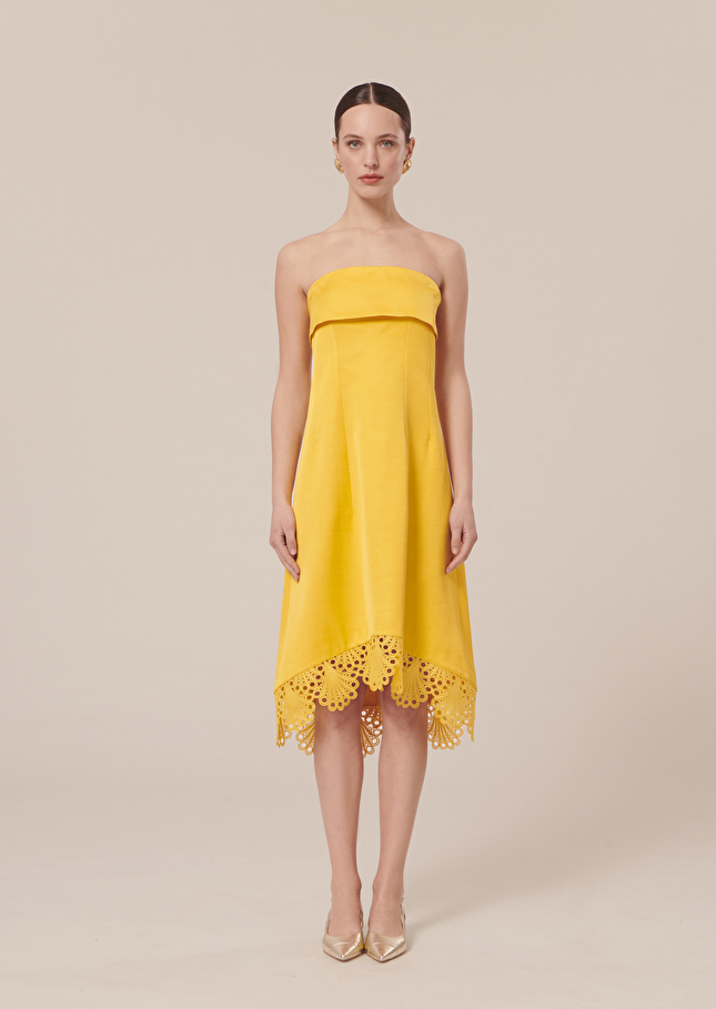 Robe Royjaune satinée
