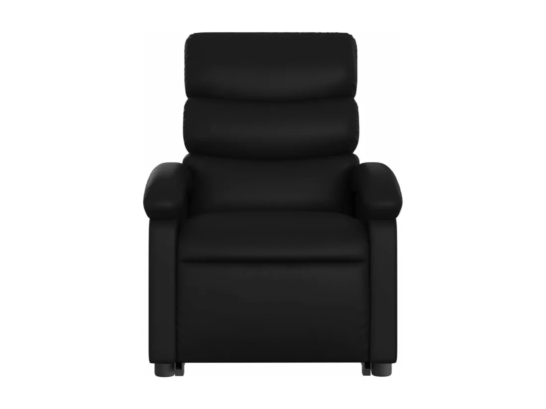 Fauteuil inclinable massant Noir Similicuir