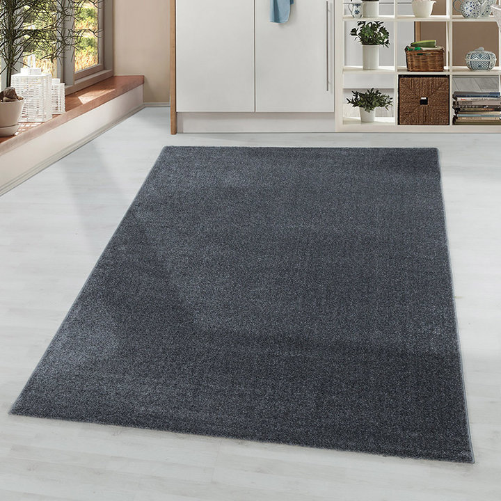 Laagpolig vloerkleed - Smoothly Antraciet | Tijdloos