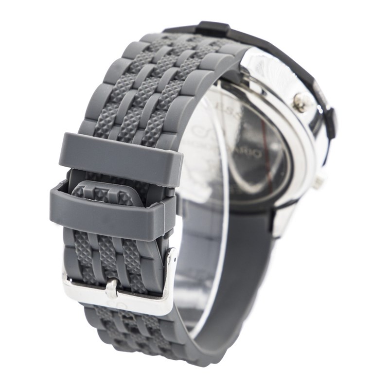 Coffret montre Homme GIORGIO bracelet Silicone Noir