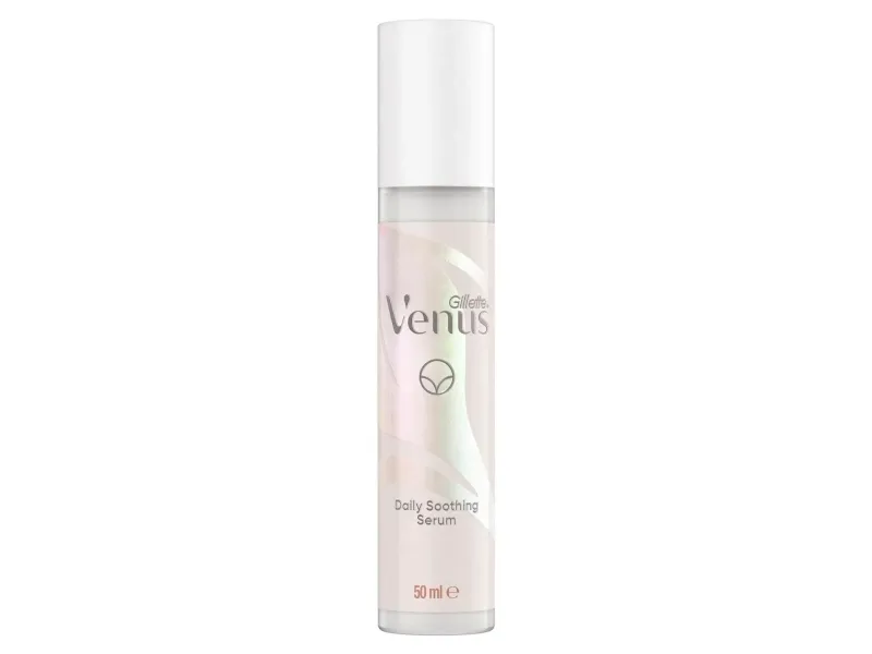 Gillette Venus, Tør hud, 1 stk, 50 ml, Anti-irritation, Anti-kløe, Fugtende, Fugte, Lindrende, Flaske, Moisturise and exfoliate your pubic area before you even start to shave. Applying this serum in...