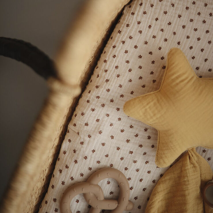 Mushie Mushie kuvertlagen til babyseng - Bloom Bloom