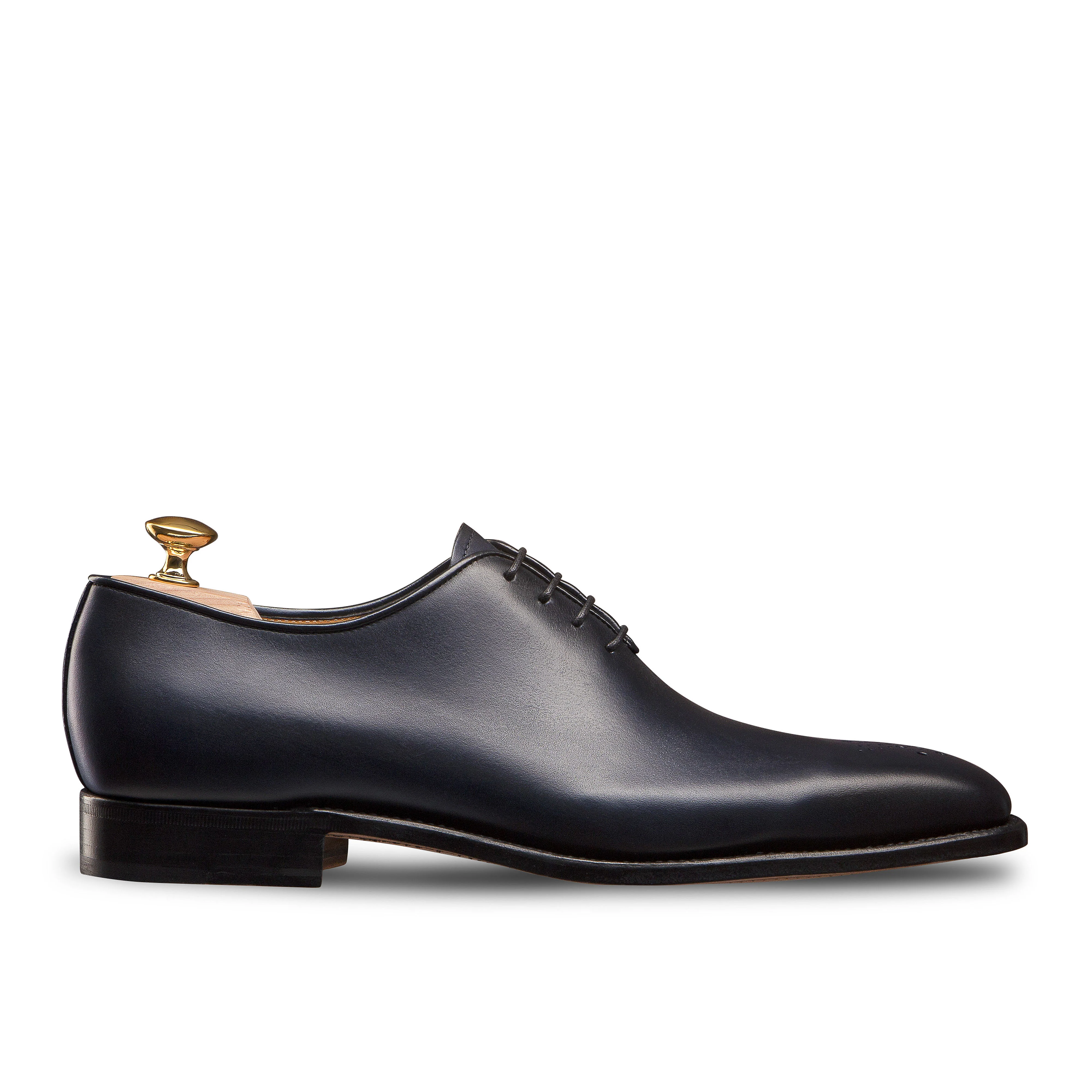 Richelieu One-Cut à bout fleuri Milan 345 bleu marine