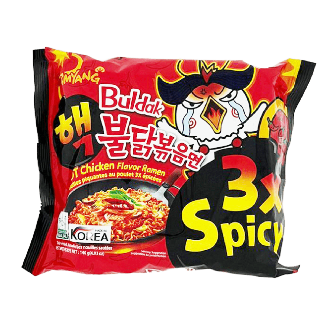 Samyang 3x Spicy Buldak Instant Ramen Met Pittige Kipsmaak 140g