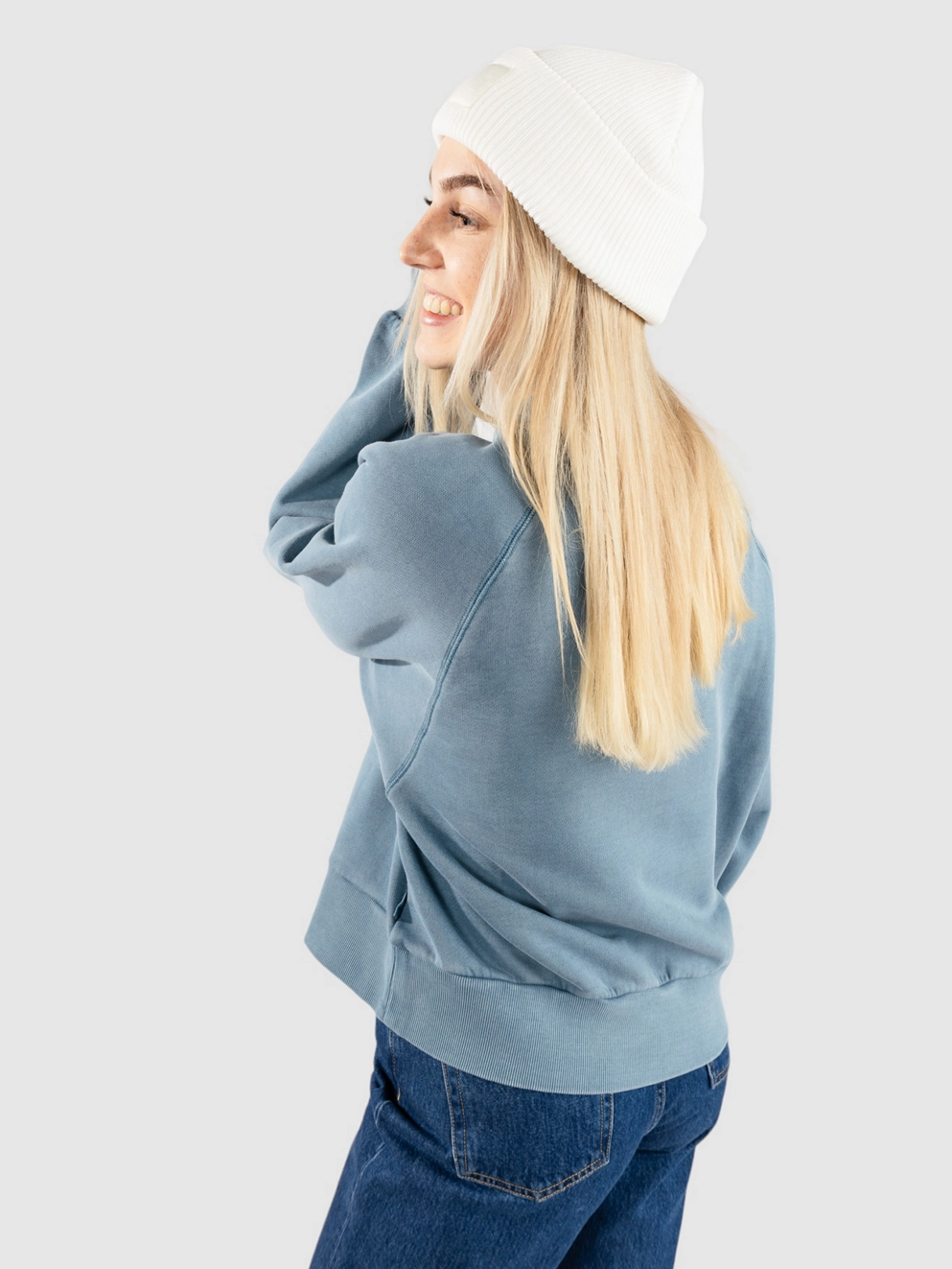 Carhartt WIP Taos Sweater vancouver blue garment dy