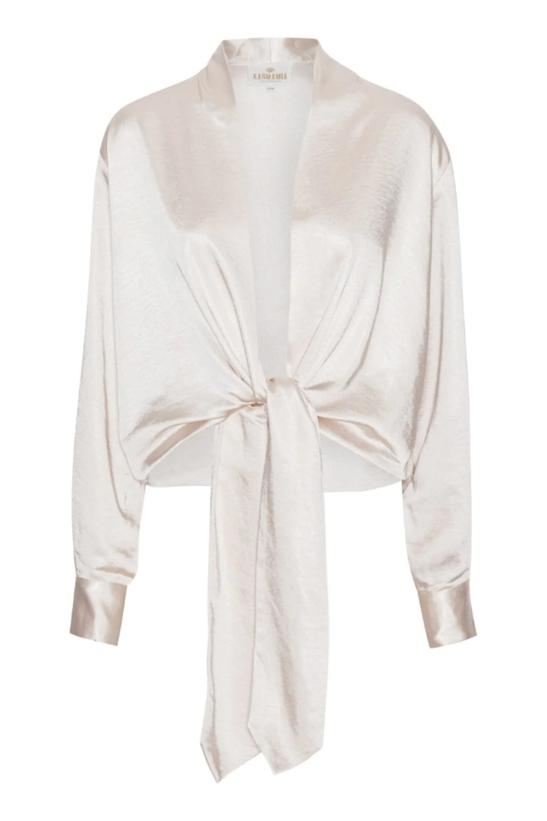 Karmamia Wrap Jacket ivory rich satin
