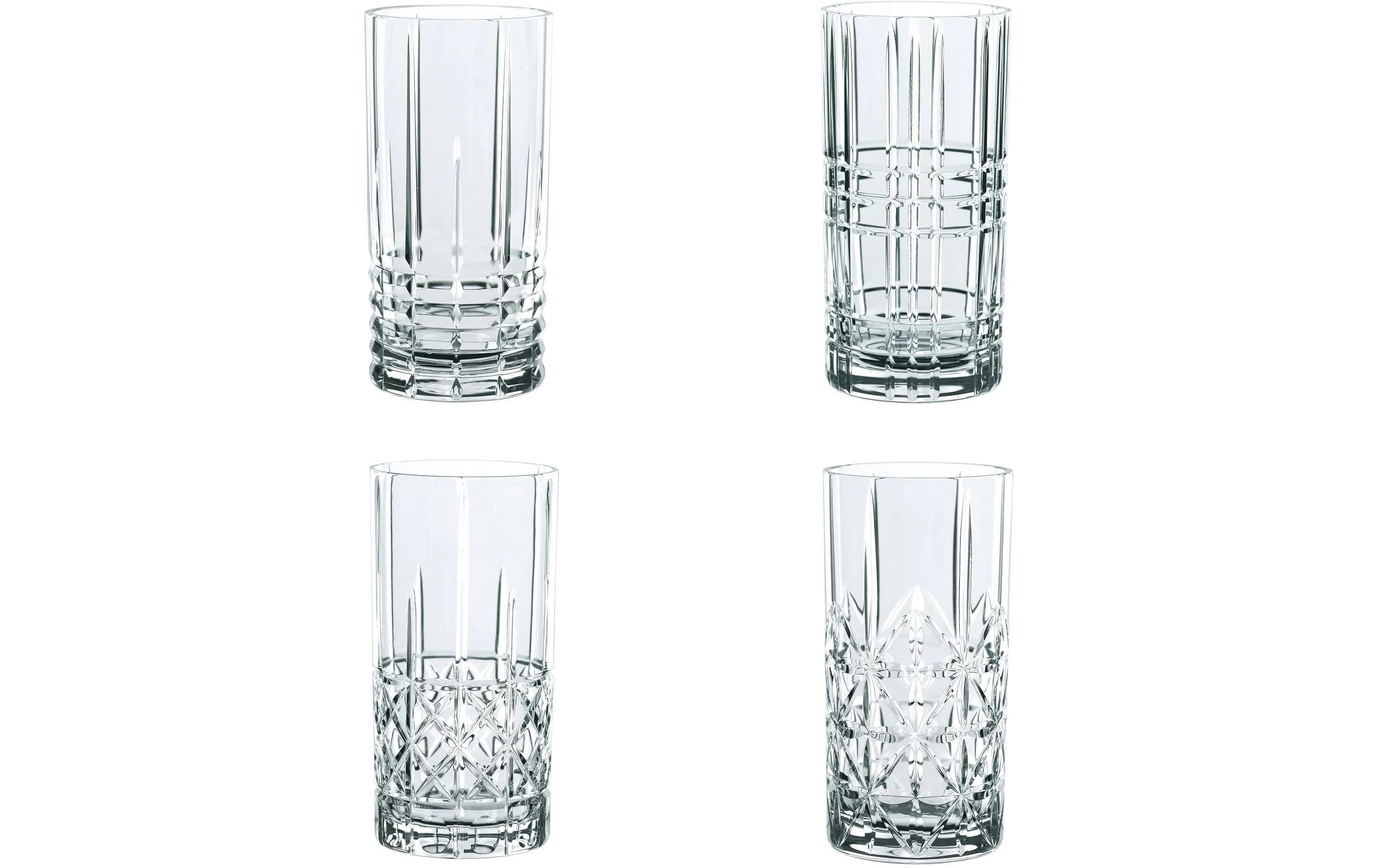 Longdrinkglas Highland, 4 StückLongdrinkgläser-Set aus Kristallglas