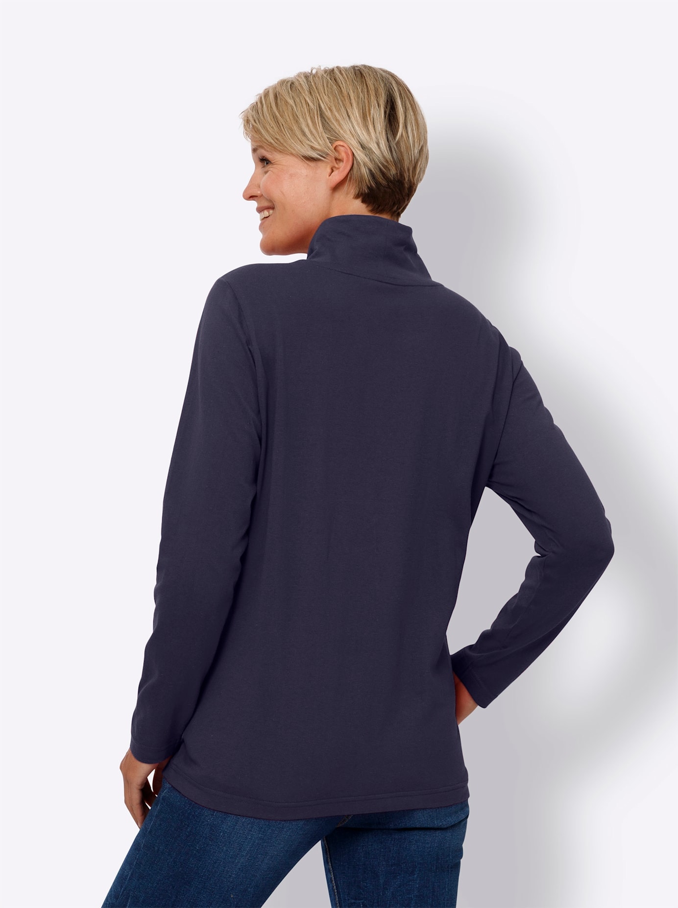 Classic Basics Stehkragenshirt »Langarm-Shirt«, 1 Stk.