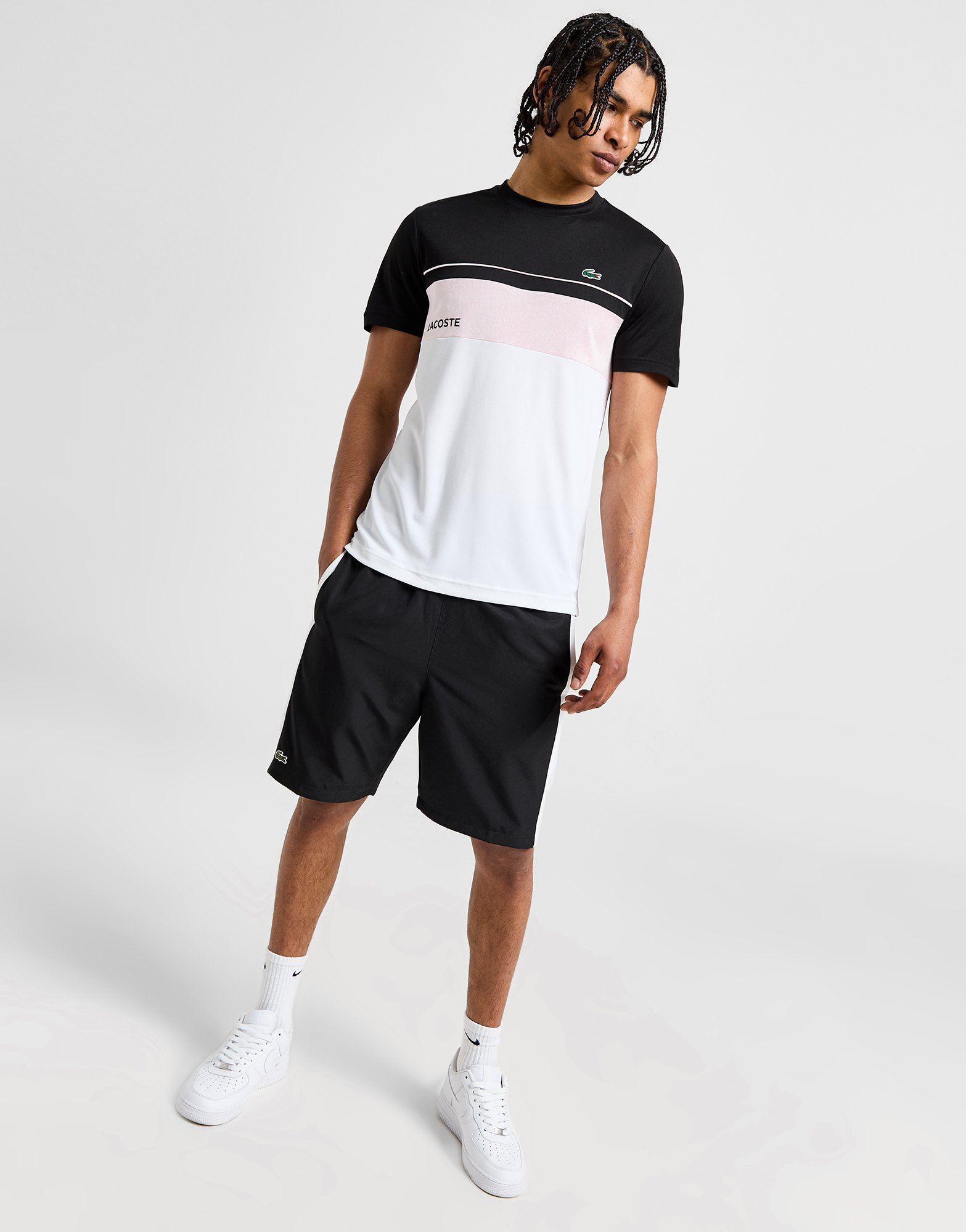 Lacoste T-shirt Colour Block Poly Homme