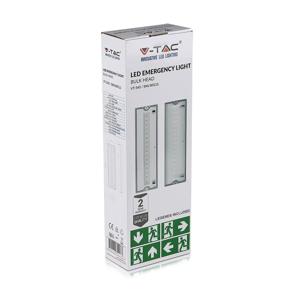 Noodverlichting schotten - 12 uur - IP65 - 3W - 140 lumen - 6400K