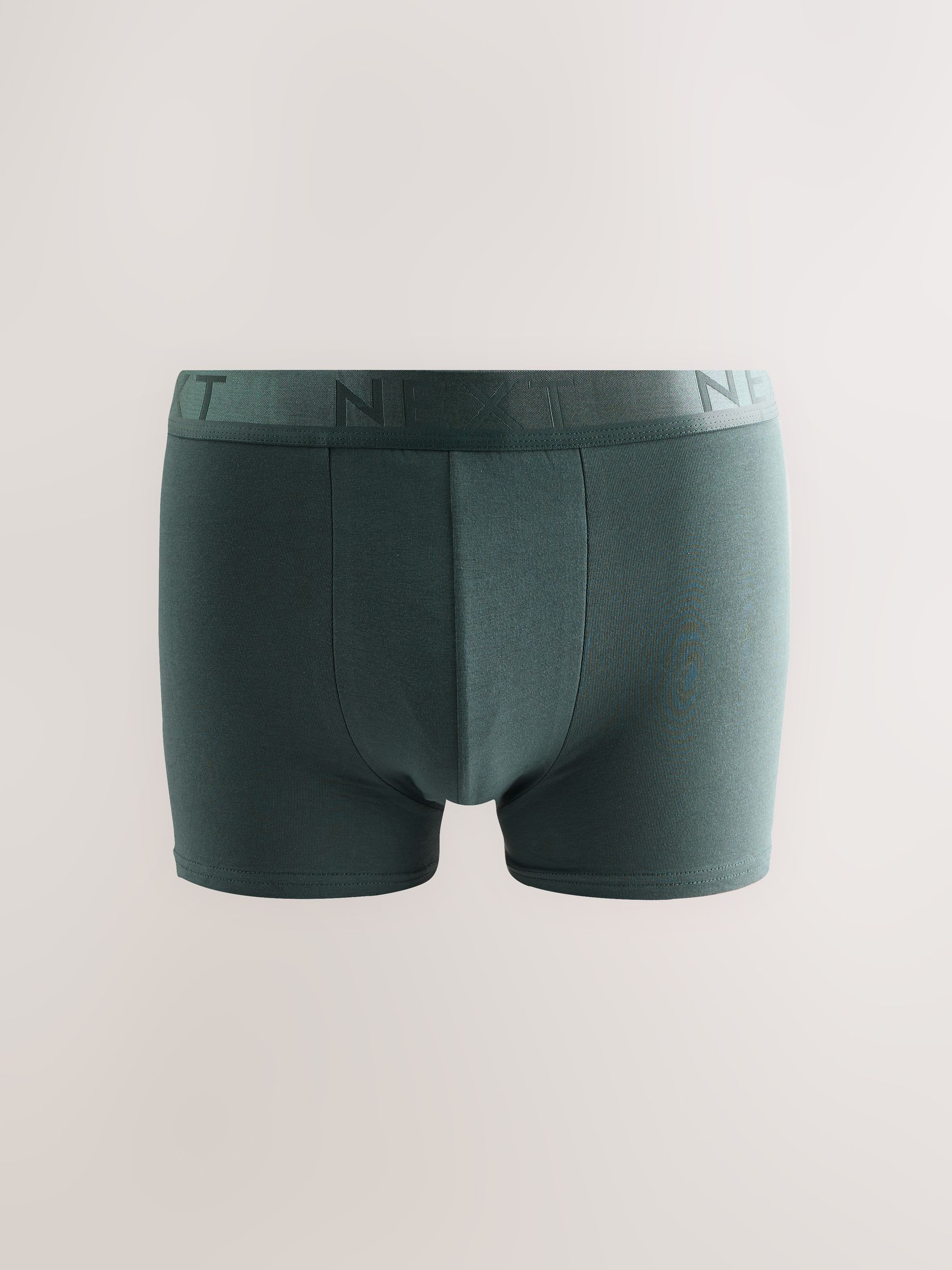 Blauw/groen/grijs - Katoenrijke trunk boxershorts verpakking van 10