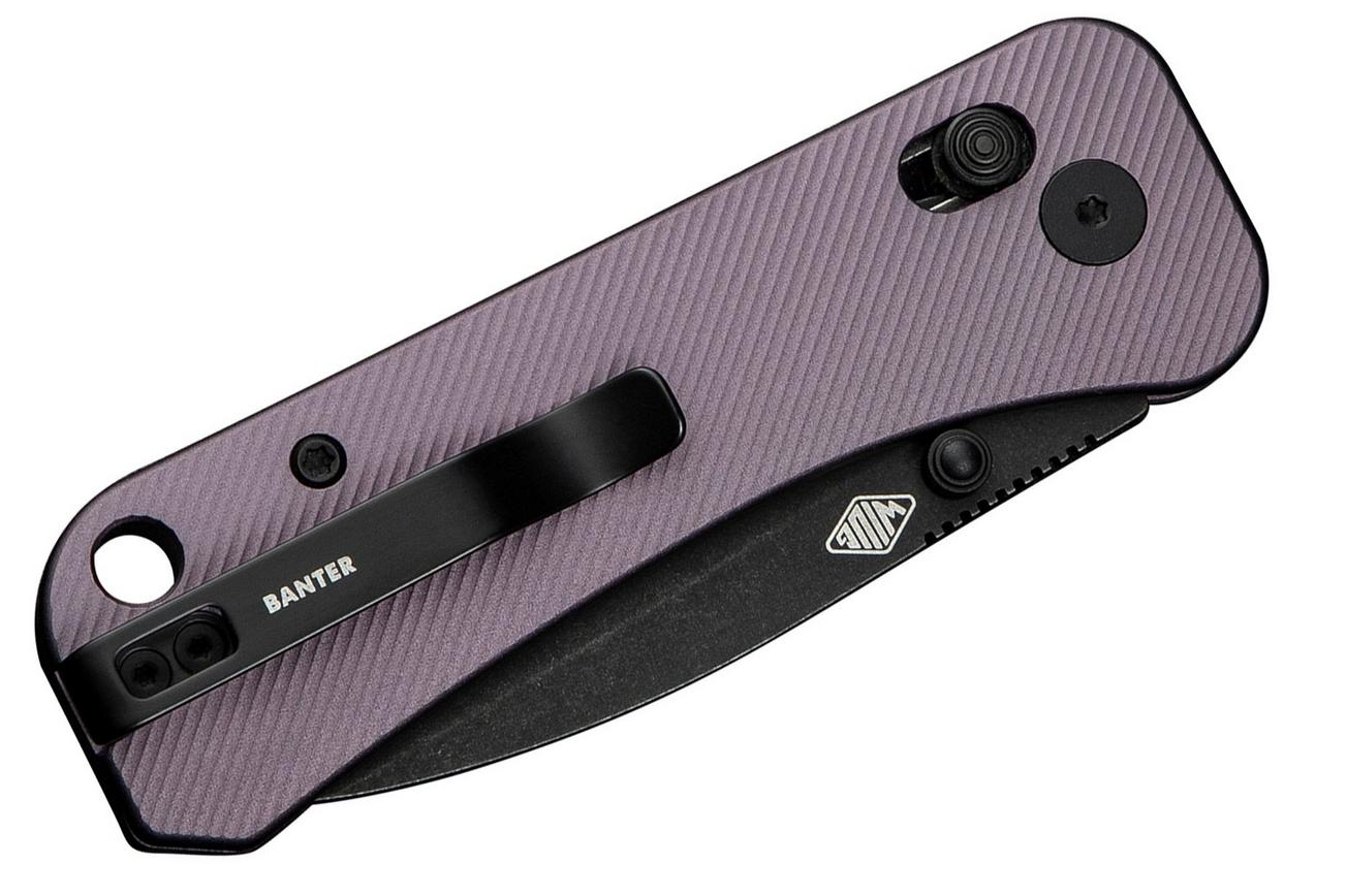 WE Knife Banter 2 WE23075-2 CPM-S35VN, Purple Aluminium, zakmes, Ben Petersen design