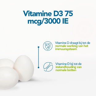Bonusan Vitamine D3 75mcg 3000IE Capsules Duoverpakking 2x120CP