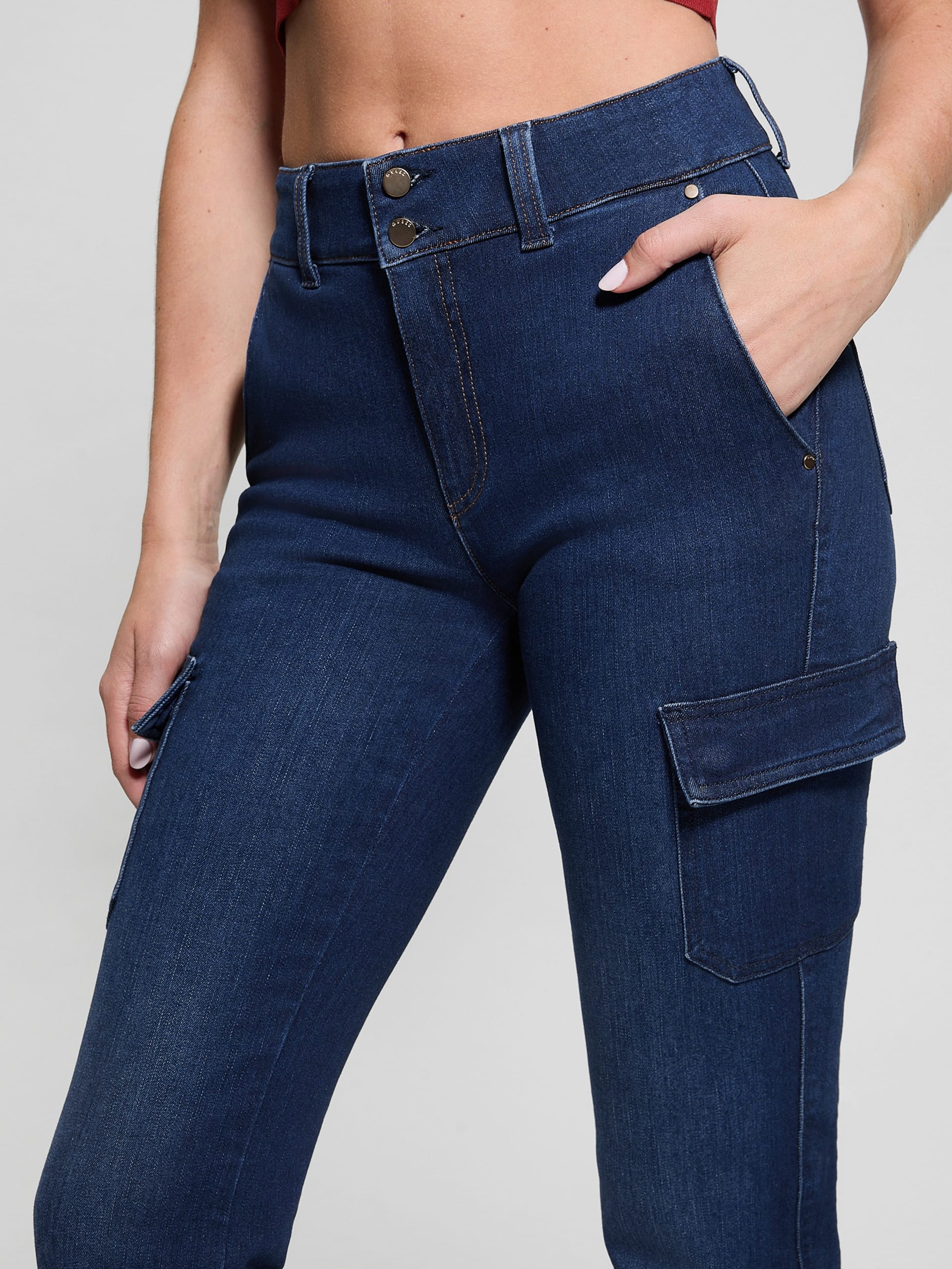 Calça jeans Eco Cargo Mini Bootcut