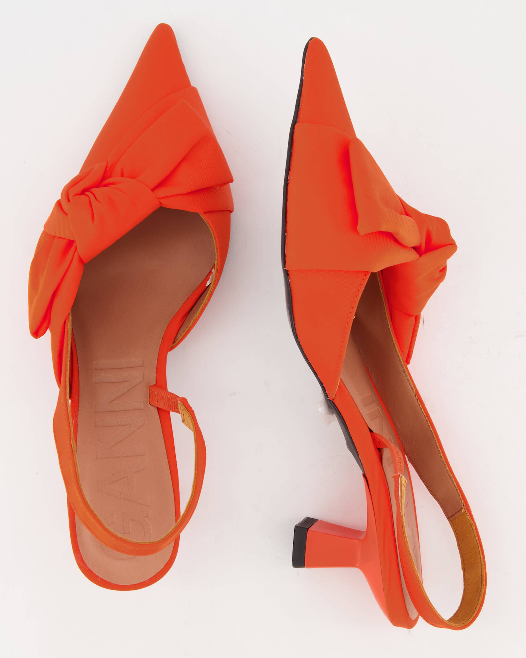 Ganni| Damen Slingback Pumps SOFT BOW KITTEN HEEL