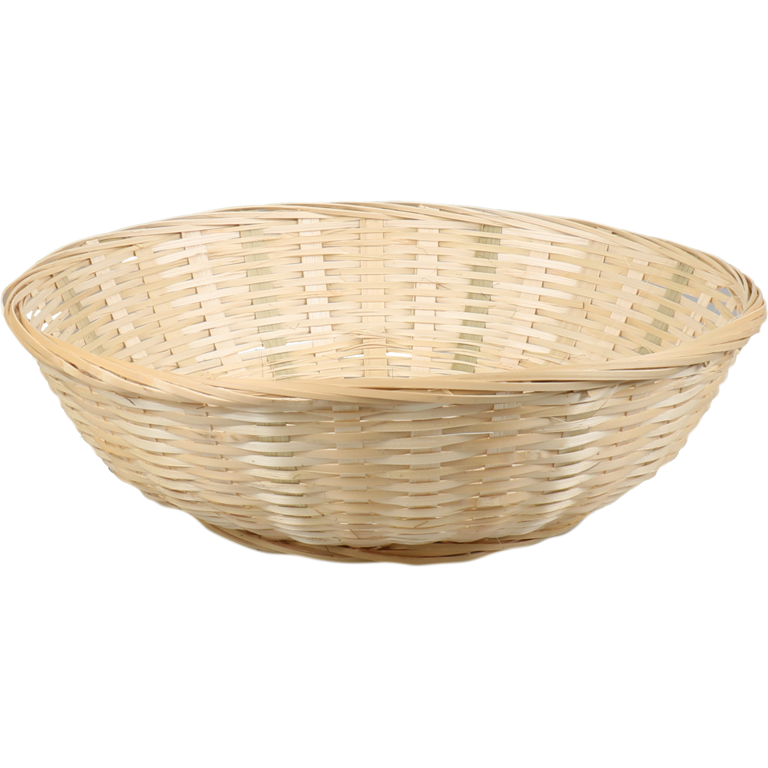Mand, bamboe, Ø35cm, 9cm, rond, naturel