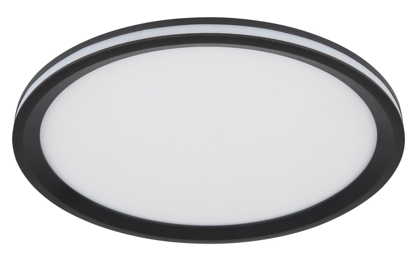 LED-Deckenleuchte - schwarz matt-opal - Ø 30 cm