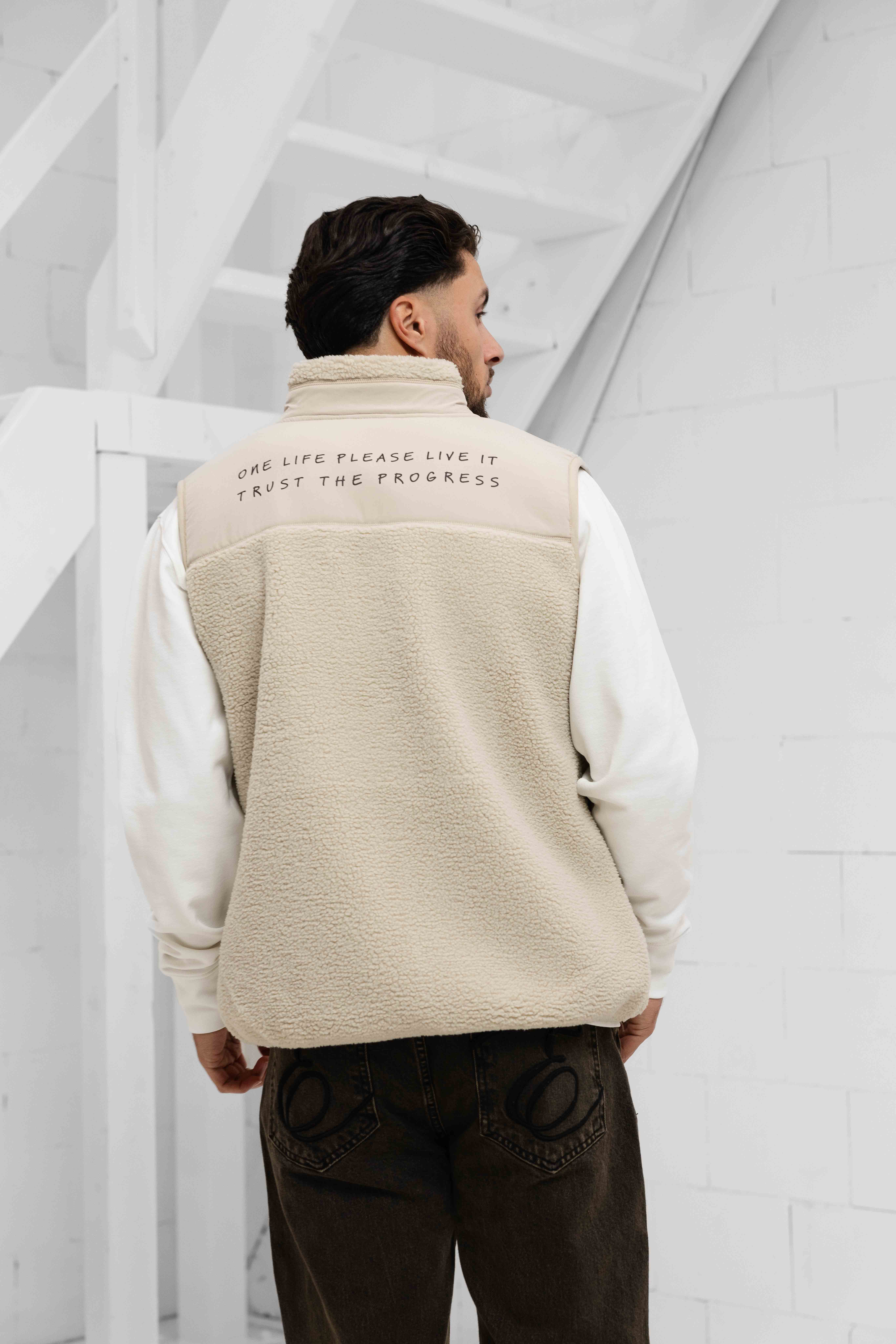 Enfance Fleece Bodywarmer Heren Beige