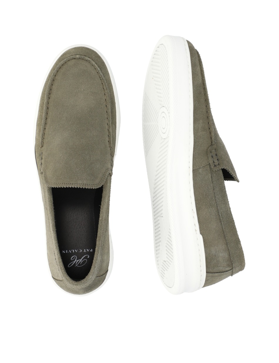 Veloursleder Slipper