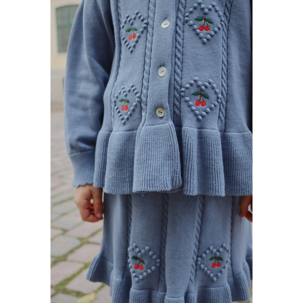 Køb Konges Sløjd Country Blue Soleil Cardigan GOTS