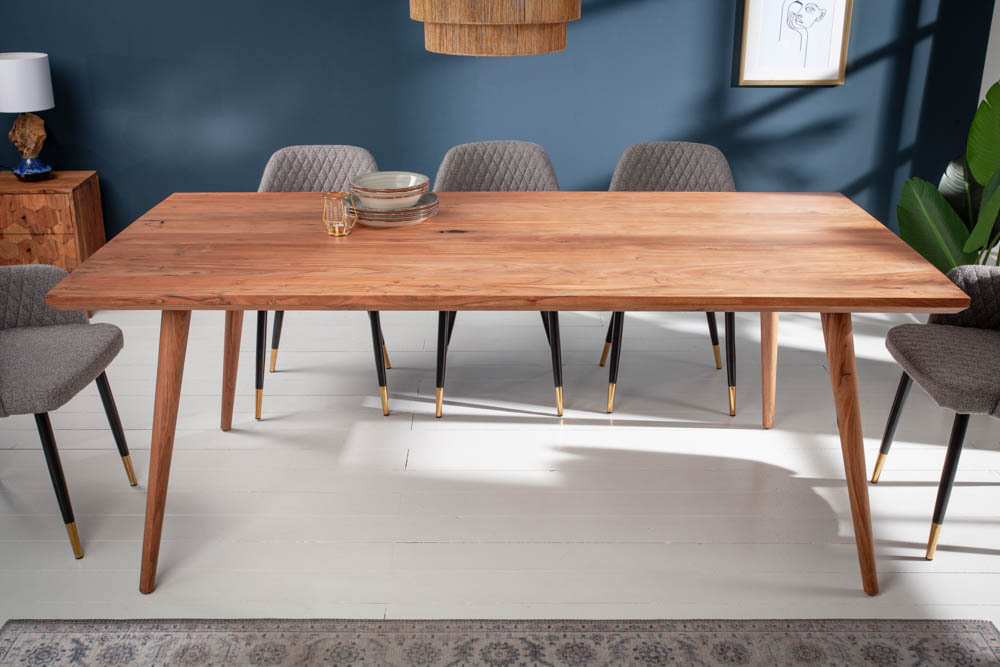 Massiver Esstisch MYSTIC LIVING 160cm Akazie natur Massivholz