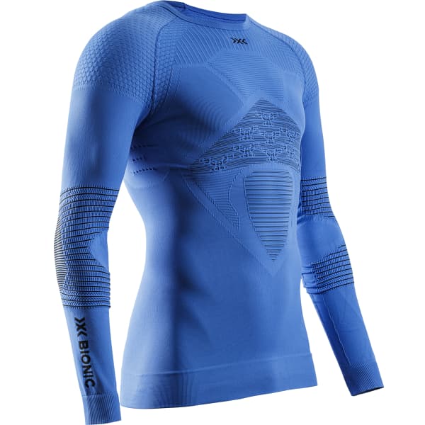 T-shirt thermique X-BIONIC ENERGIZER 4.0 SHIRT LG SL M BLOSSOM BLUE/BLACK