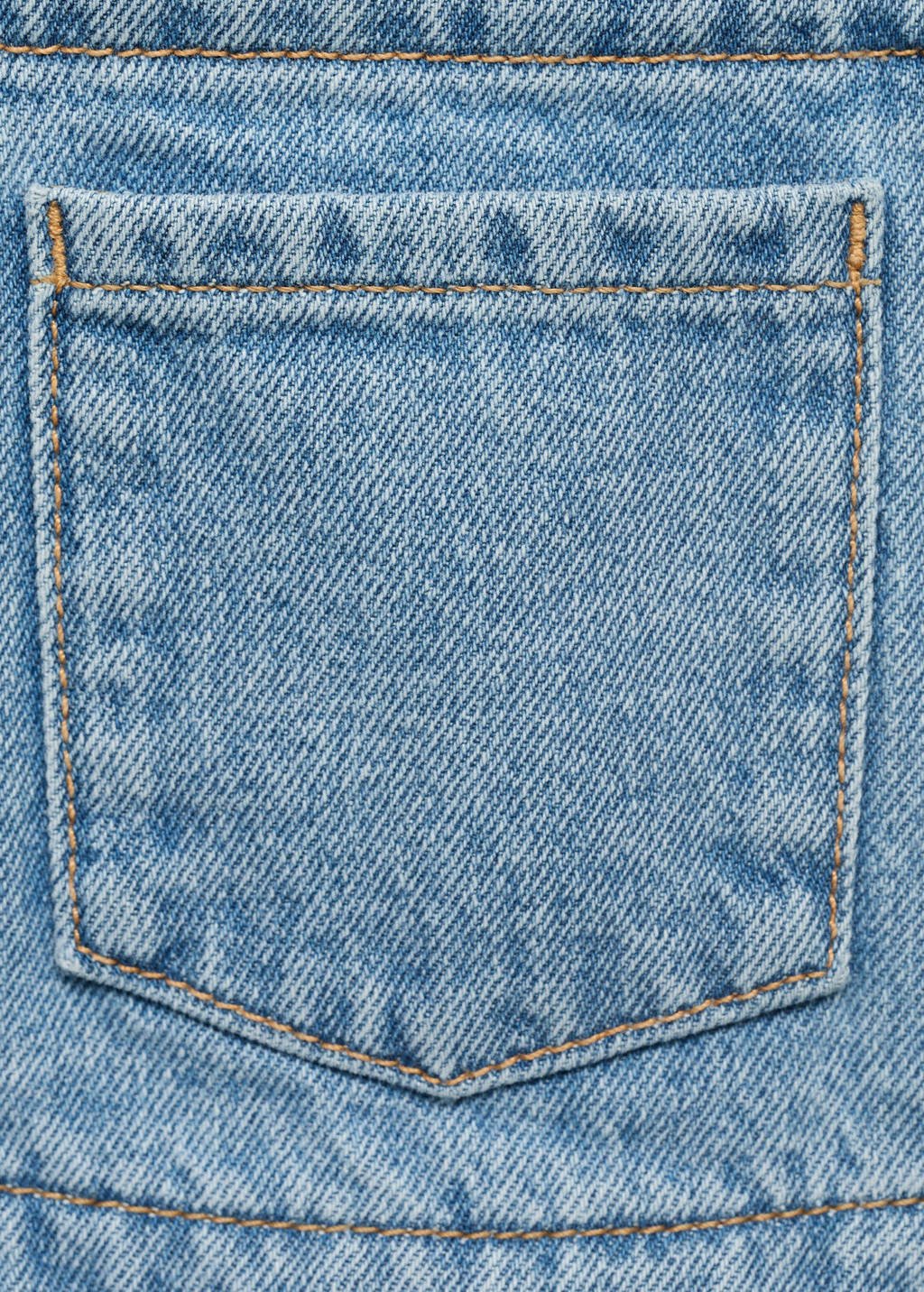 Mango Kids denim tuinbroek light blue denim