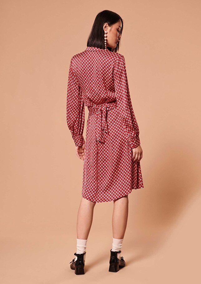 Robe Roselitarouge imprimée fleurs