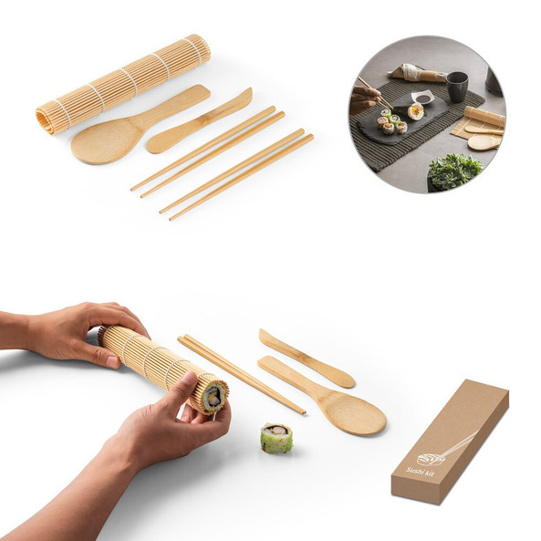 hi!dea 94314 - Set pour sushi en bambou