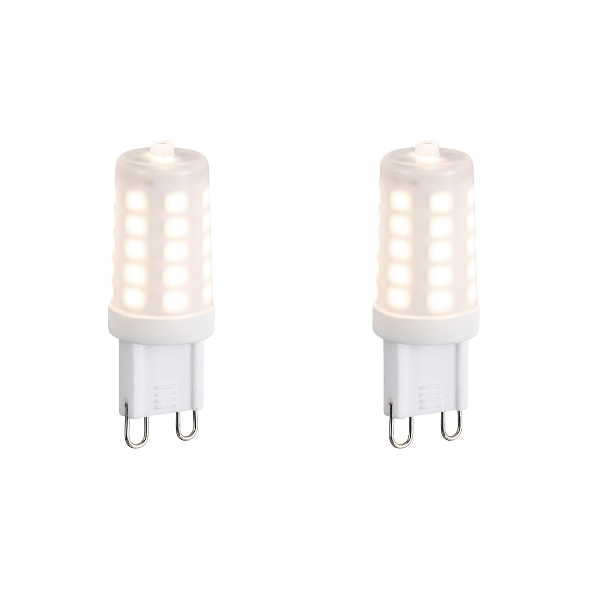 Set van 2 G9 dimbare LED lampen opaal 1.2W 100 lm 2700K