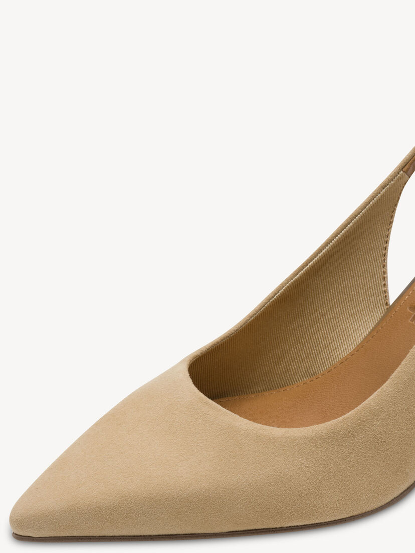 Leren Slingpumps - beige