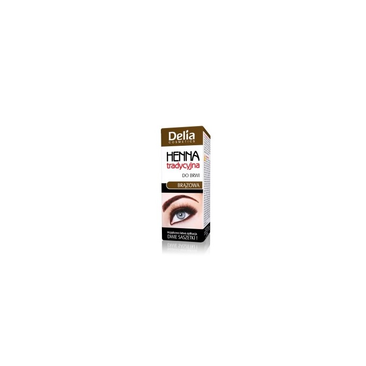 Delia henna voor wenkbrauwen bruin klein 2 ml
