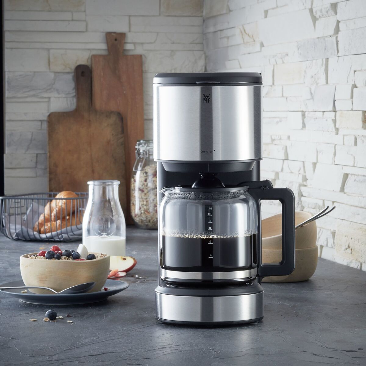 Stelio Aroma Kaffemaskin Glass