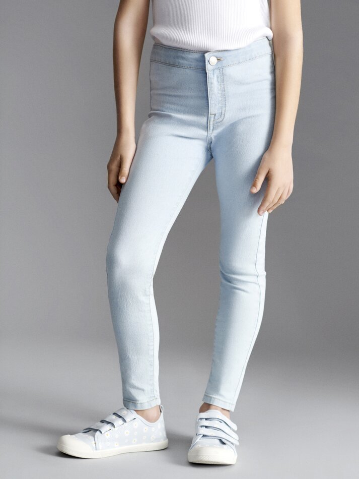 Calça Jegging Básica - Azul Claro