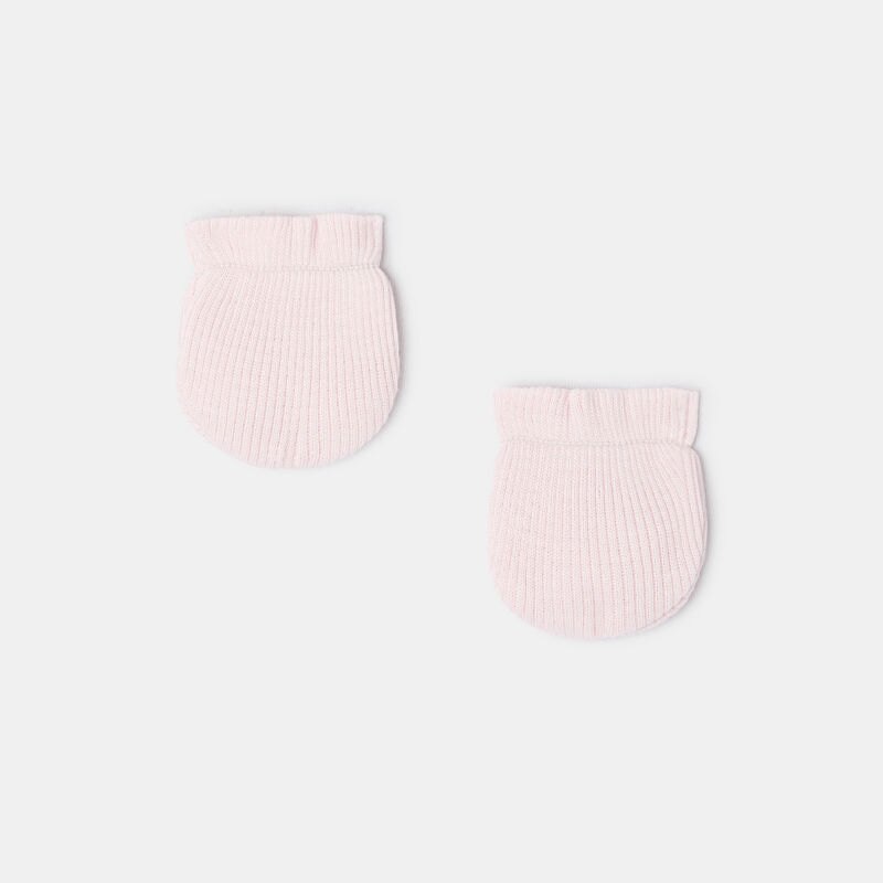 Moufles en coton roses naissance Absorba Rose