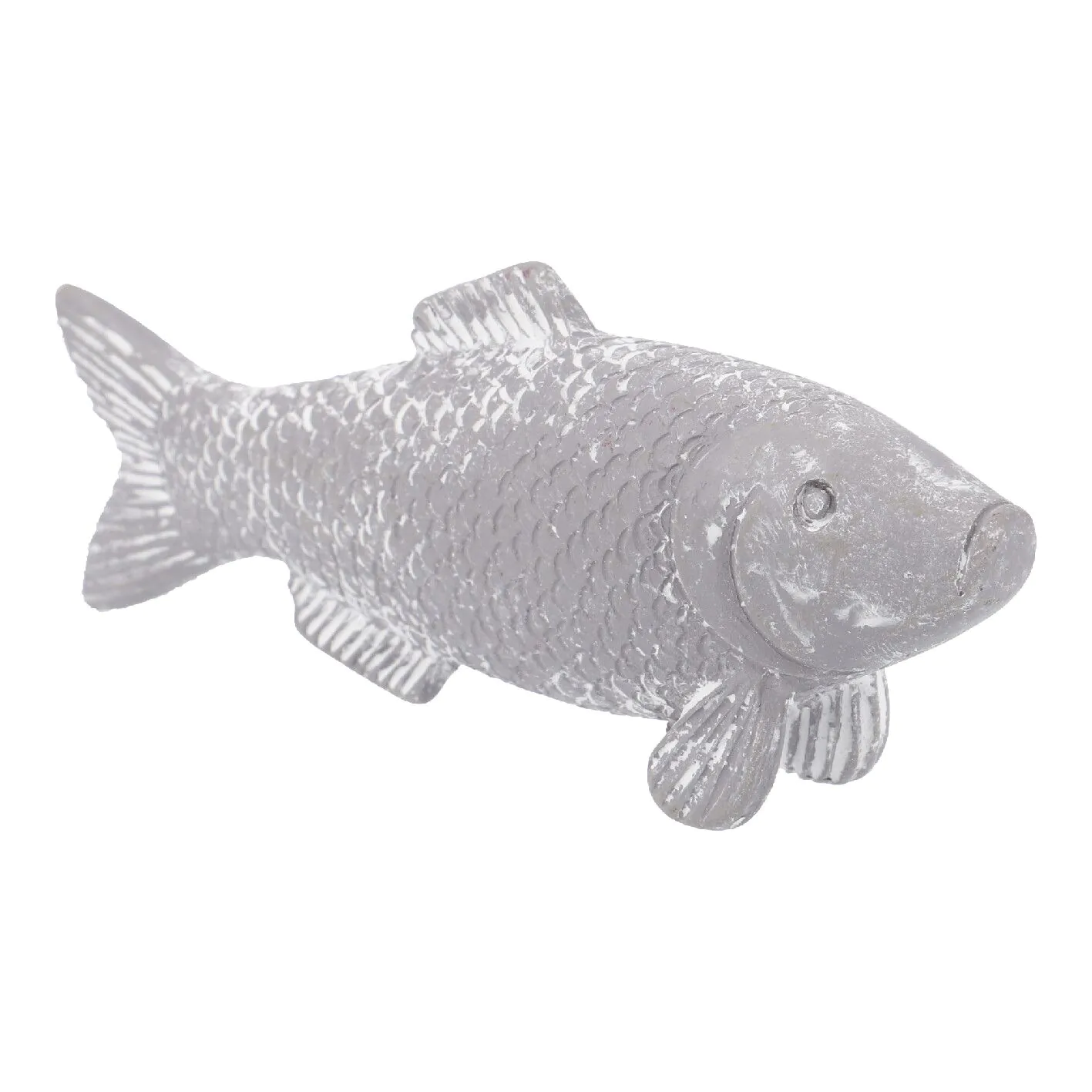 Fisch, gewischt/grau, 10 cm