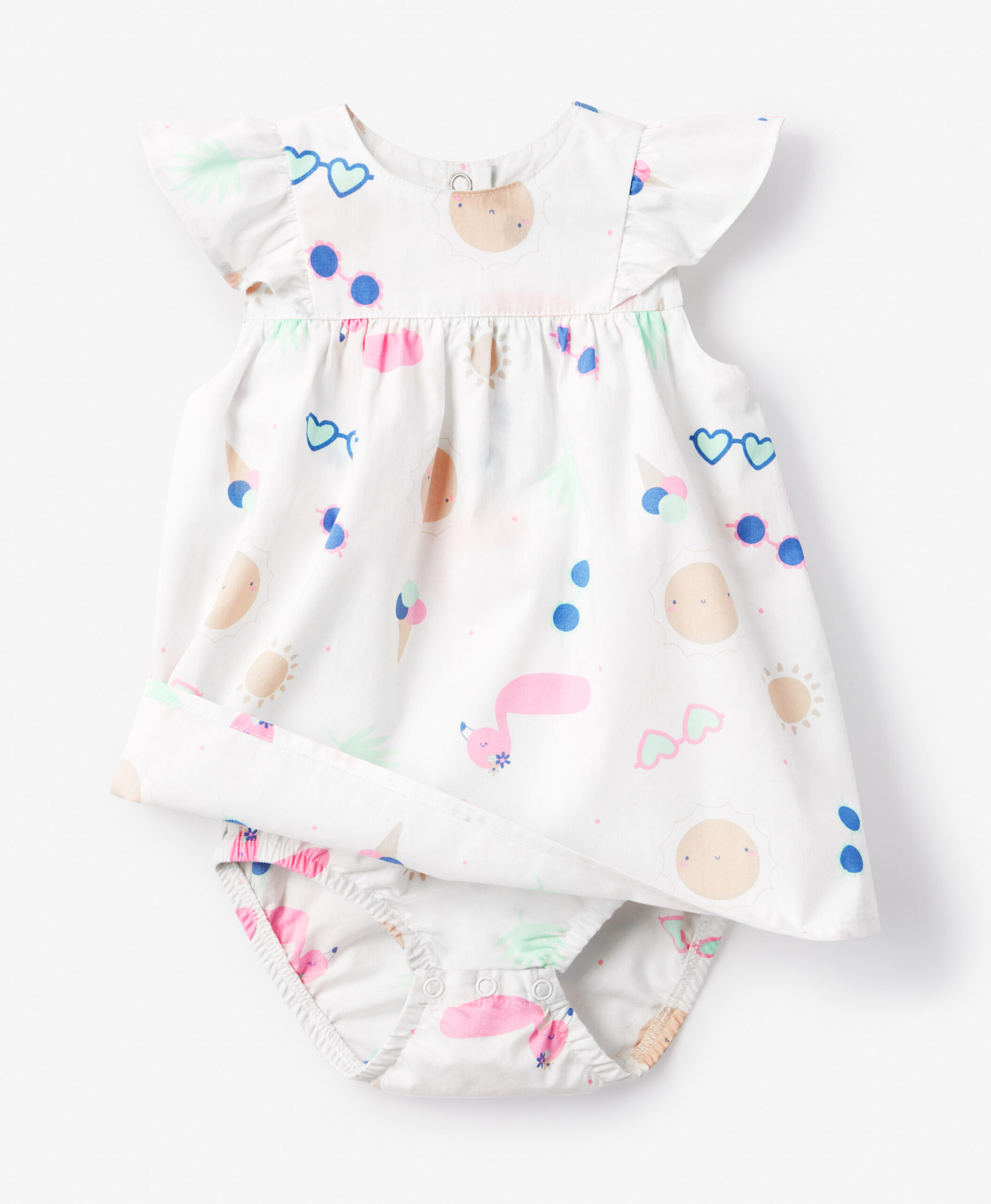 Body mit Kleid, 100% Baumwolle