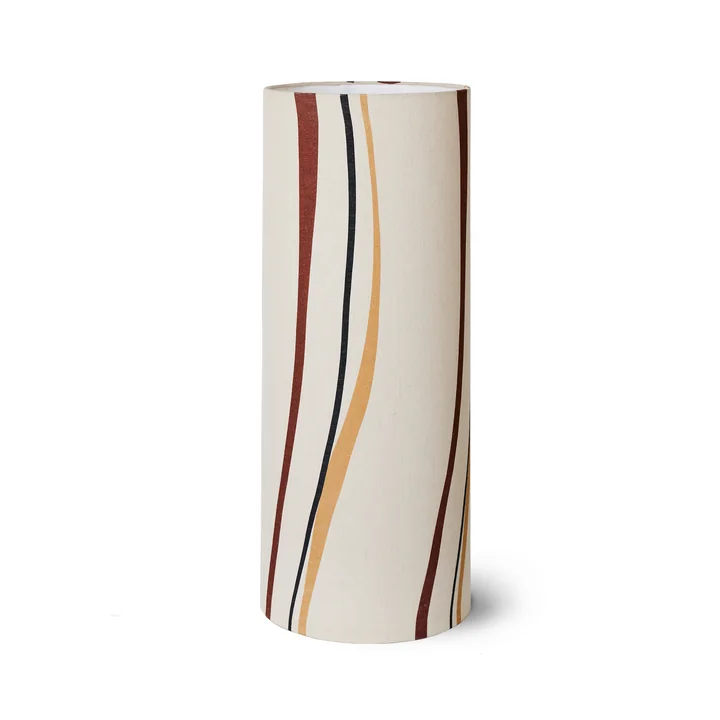 HKliving - Cylinder Leuchtenschirm, Ø 33 cm, swirl