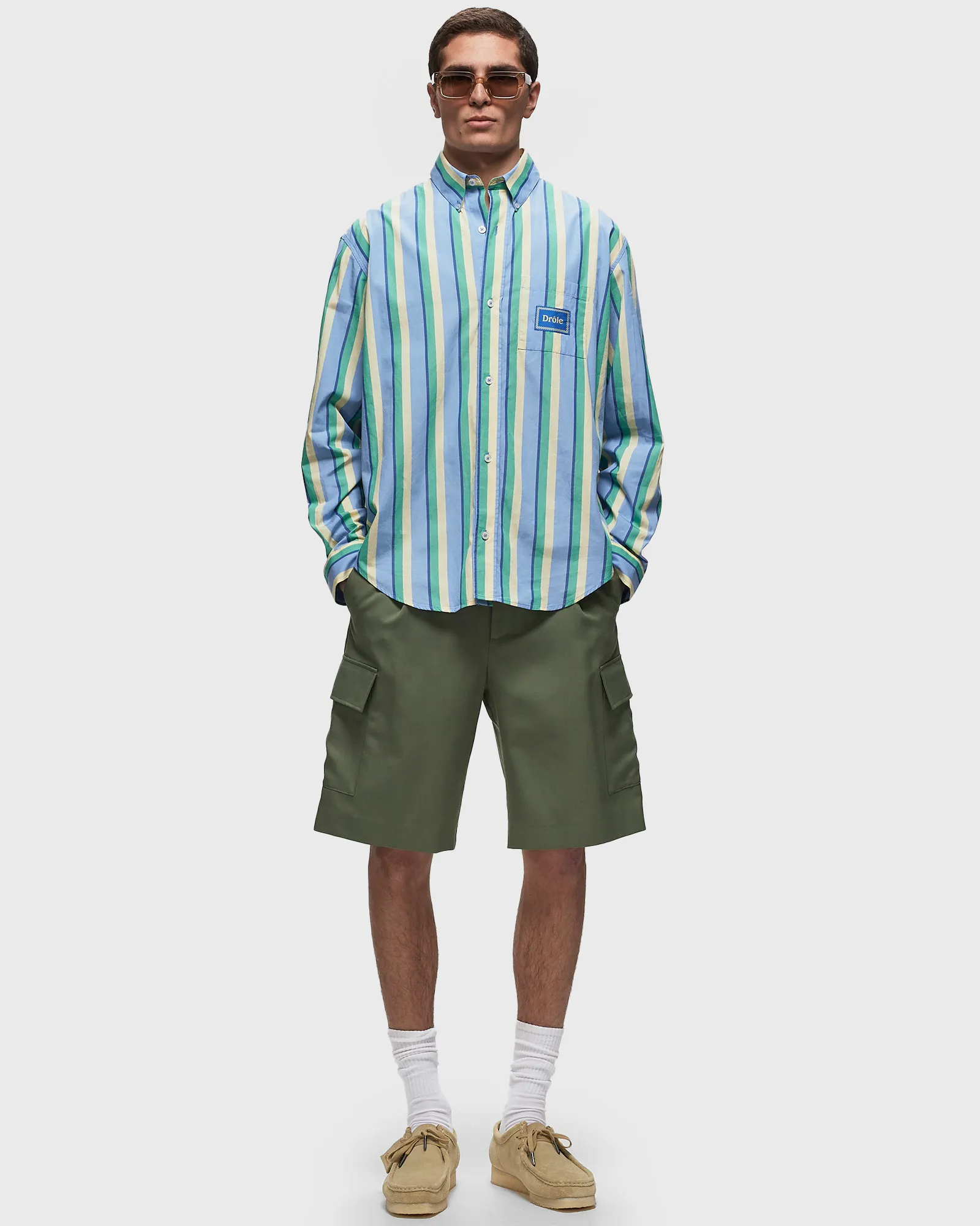 Shorts cargo engraçados do Sr. Wool