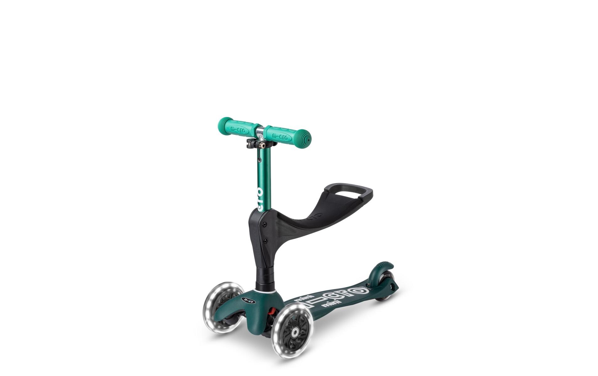 Kickboard Mini Micro 3in1 Deluxe Eco Grün<br>Kids Scooter aus recycelten Fischernetzen