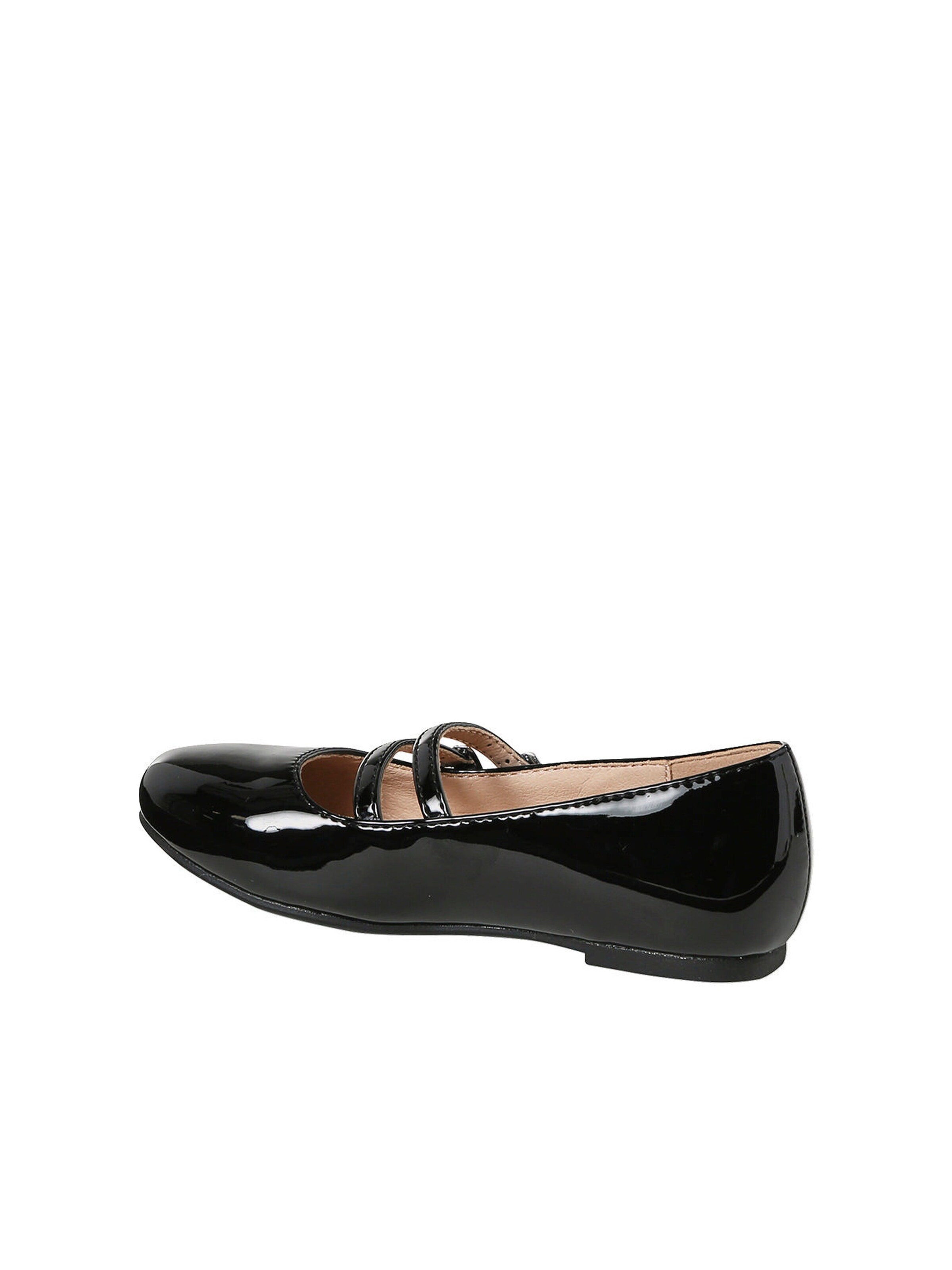 Vertbaudet Mädchen Ballerinas mit zwei Riemen & Anziehtrick schwarz