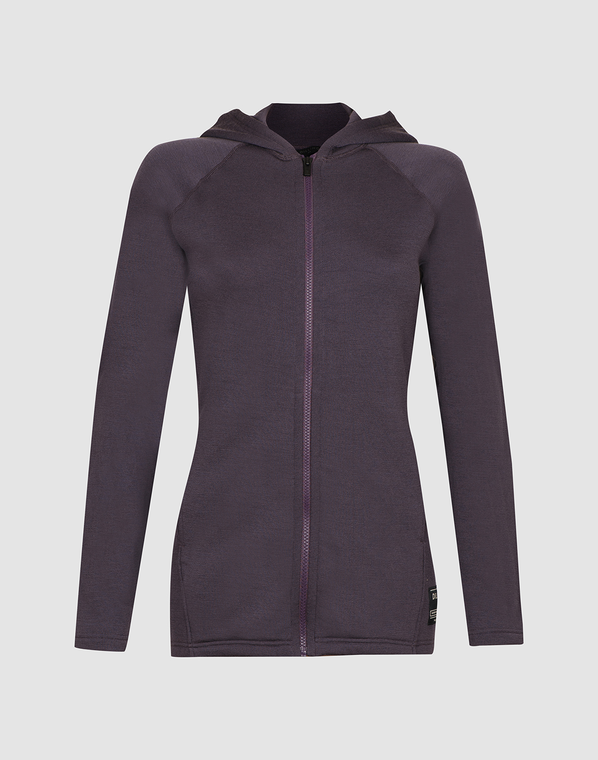 Vest met capuchon van merinowollen terry voor dames