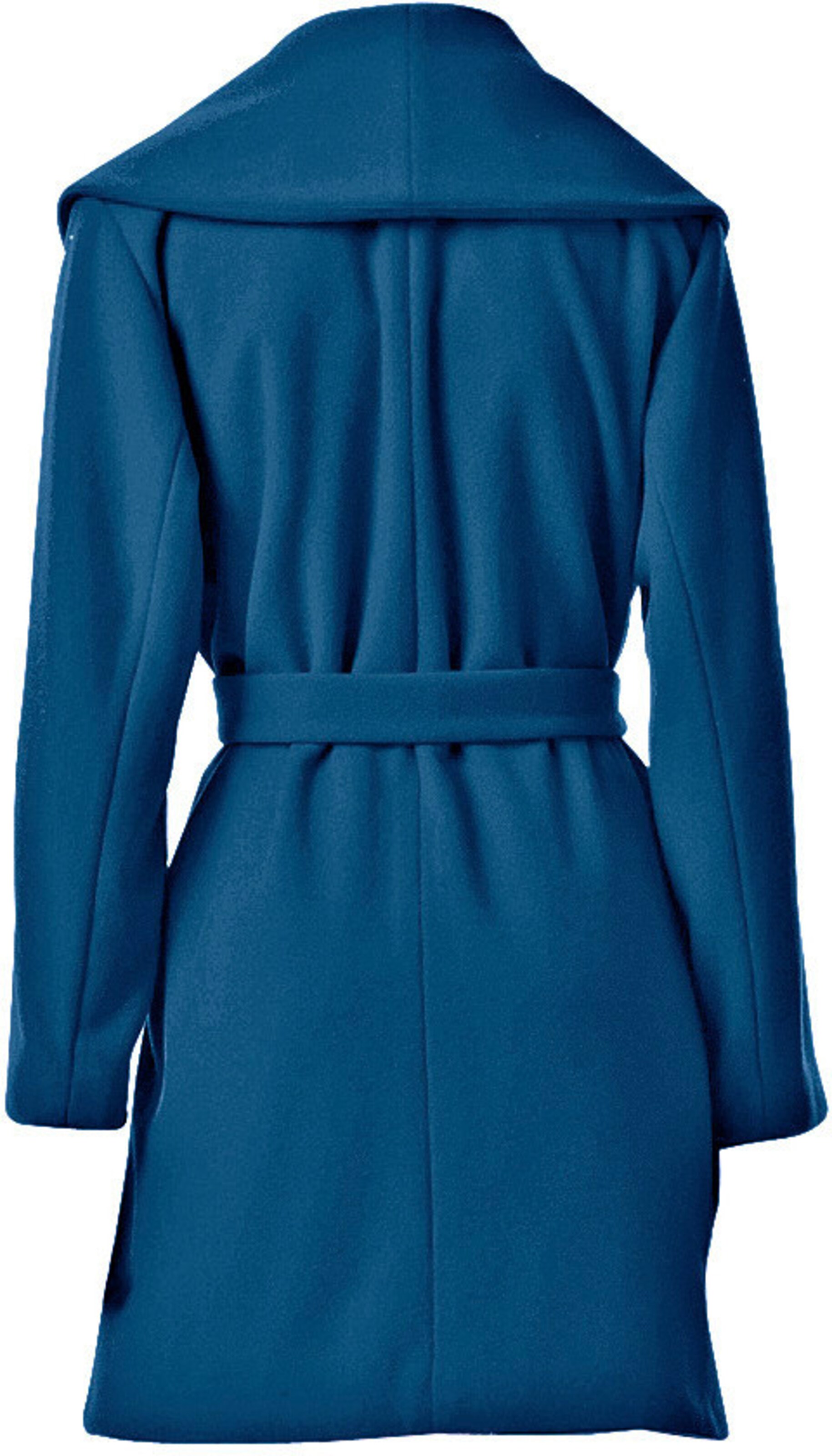 heine Woll-Jacke in royalblau