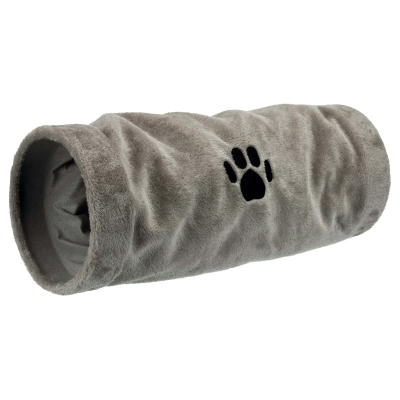 Trixie Spieltunnel Plüsch D=22x60cm grau