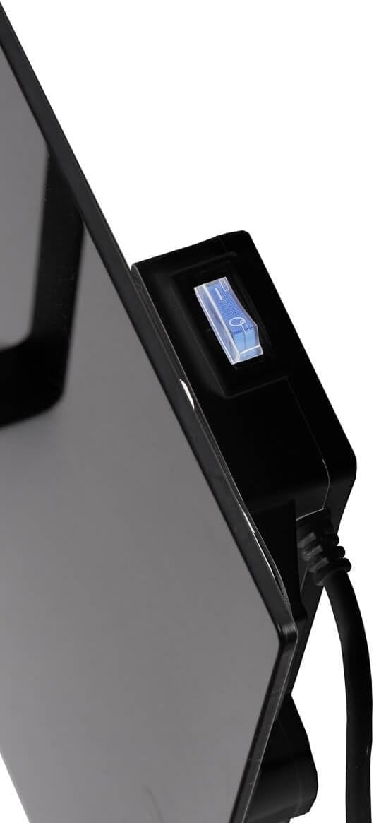 Eurom Infrarotheizung Sani 400 Wifi, schwarz 350135 (Handtuchtrockner Badezimmerheizung Bad-Heizung) Leitung: 400 W/Eingangsspannung: 220-240 V/Heizelemente: Kohlenstoffkristall